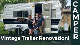 Vintage Trailer Renovation — Full Overview Video [upl. by Adnam]