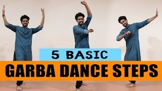 5 Basic Garba Dance Steps Beginners  ABDC [upl. by Acinomaj]