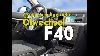 🔧 F40 Getriebeölwechsel  6 Gang Schaltgetriebe [upl. by Evoy]