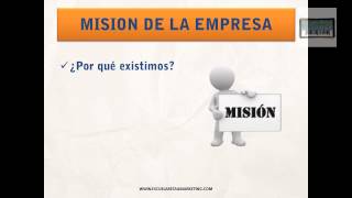 MISION DE UNA EMPRESA  EJEMPLOS DE MISION DE UNA EMPRESA  PLAN DE NEGOCIOS [upl. by Aronael]