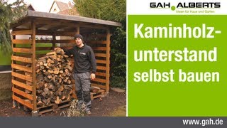 GAHAlberts Bau eines Kaminholzunterstands [upl. by Laurene]