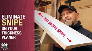 Say Goodbye To Snipe  Thickness Planer Jig  Woodworking [upl. by Auahsoj762]