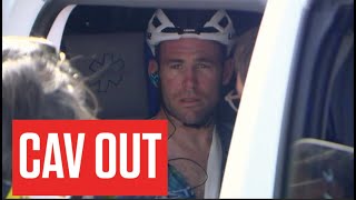 Mark Cavendish CRASH Crushes Record Dreams In Stage 8 At Tour de France 2023 [upl. by Paske]