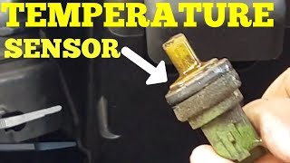 HOW TO REPLACE COOLANT TEMPERATURE SENSOR ON PEUGEOT 307 [upl. by Mongeau]