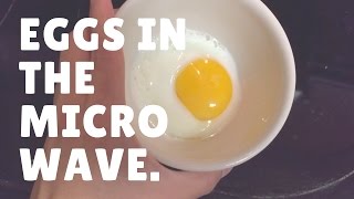 Learn to Cook  EGGS IN THE MICROWAVE [upl. by Giles726]