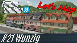 LS22 Lets Map Wunzig 21 Ladenzeile bauen [upl. by Areip]