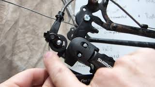 Shimano Tourney RDFT55 derailleur installation [upl. by Older723]