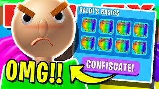 NEW BALDIS BASICS IS HERE BALDI TRIES TO STEAL BULLIES SECRET PETS ROBLOX BUBBLEGUM SIMULATOR [upl. by Peppy]