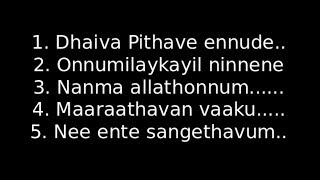 Malayalam Christian Worship songs with lyrics 2 [upl. by Vona]