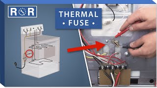 Oven Thermal Fuse  Testing amp Replacement  Repair amp Replace [upl. by Kolnos]