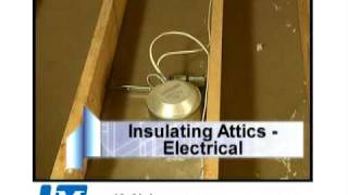 Attic Insulation  Installing Around Electrical Fixtures [upl. by Llevram390]