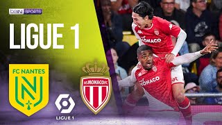 Nantes vs Monaco  LIGUE 1 HIGHLIGHTS  08252023  beIN SPORTS USA [upl. by Nonad]