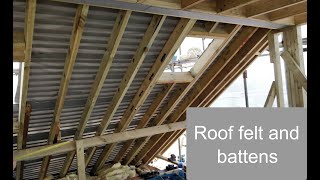 How to felt and batten a roof [upl. by Ives]