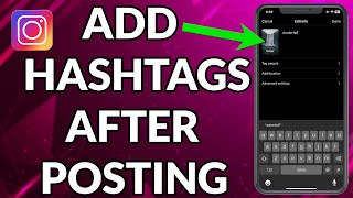 How To Add Hashtags On Instagram Reels After Posting [upl. by Aynat]