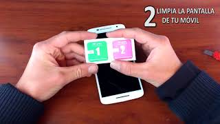 Tutorial Cambiar cristal protector de tu móvil Screen Protector PASO A PASO [upl. by Havard21]