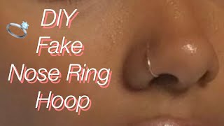 How To Make A DIY Fake Nose Ring [upl. by Acireed]