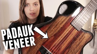 EXOTIC wood FUSED into this CARBON FIBER guitar [upl. by Solokin]