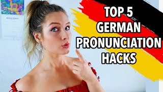 5 MUST KNOW GERMAN PRONUNCIATION HACKS [upl. by Intyre125]