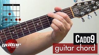 How to play the Cadd9 chord  Beginner guitar lesson [upl. by Airdua]