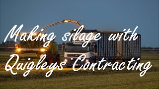 Making silage with Quigley Contracting in Wakanui NZ [upl. by Imogene]