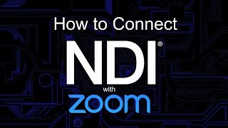 How to connect NDI with Zoom [upl. by Luahs]