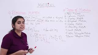 Class 12th – Diagonal Matrix  Matrices  Tutorials Point [upl. by Aknaib539]