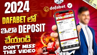 How To Deposit In Dafabet 2024  Dafabet New Deposit Method [upl. by Eigla983]