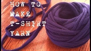 How To Make Tshirt Yarn  a Continous Strand [upl. by Anika]