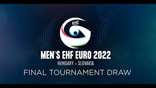 Draw  Mens EHF EURO 2022 Final Tournament [upl. by Anail]