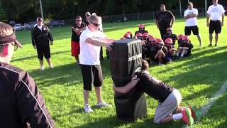 Football Tackling Drills  Hawk Roll Tackle [upl. by Cranston11]