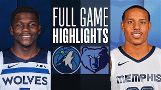 TIMBERWOLVES at GRIZZLIES  FULL GAME HIGHLIGHTS  November 26 2023 [upl. by Huldah]