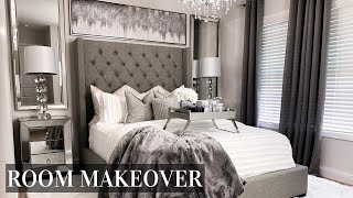 EXTREME Bedroom Makeover  LUXE ON A BUDGET Room Transformation [upl. by Belak]