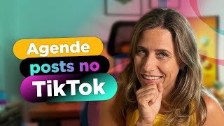 COMO AGENDAR POSTS NO TIKTOK  Paula Tebett [upl. by Enecnarf]