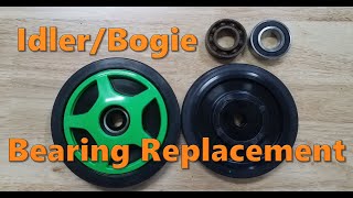 Snowmobile IdlerBogie Wheel Bearing Replacement [upl. by Esekram]