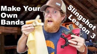 How to Make Slingshot bands and Tie on Pouches How to Slingshot 3 [upl. by Dumanian]