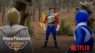 Power Rangers Cosmic Fury and the appearance of Heckyl the Dark Ranger [upl. by Eelah670]