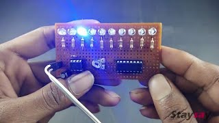 LED Chaser using 555 and 4017  Dancing LED  SdevElectronics [upl. by Alejo800]