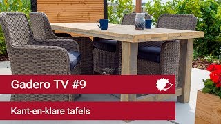 9 Kant en klare houten tuintafels [upl. by Yorle]