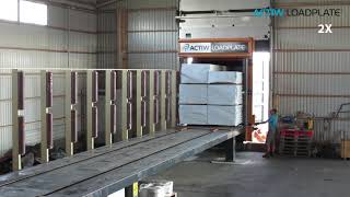 Automatic container loading Timber  Actiw LoadPlate [upl. by Arlon214]