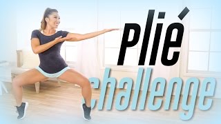 Plie Squat Challenge  Best Thigh Workout [upl. by Lebasi231]