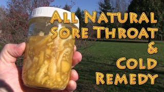 Natural Sore Throat and Cold Remedy at HOME [upl. by Selim]