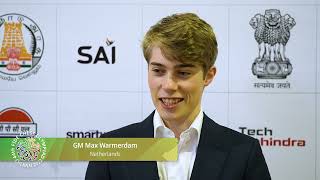 GM Max Warmerdam Netherlands  44th Chess Olympiad Round 8 [upl. by Eiromem467]