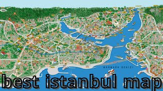 Istanbul map  best and simplest explanation about Istanbul city [upl. by Roseline]