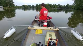 PVC CANOE OUTRIGGERS IN ACTION [upl. by Tuesday]