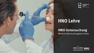 HNO Lehre Untersuchung II – Weitere Untersuchungstechniken [upl. by Ardnasirk108]