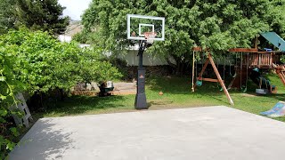 How to build a backyard basketball court  Samuel DG [upl. by Enytsirk]