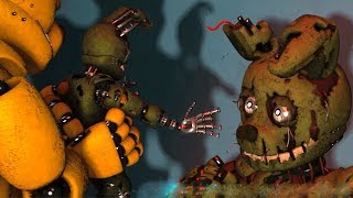 FNAF Springbonnie vs Possessed Springtrap Fight FNAF Animations [upl. by Binnings]