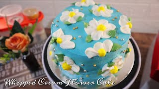 Simple And Easy To Follow Flower Cake Design For Beginners Cake Decorating [upl. by Alaek]