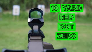 How to zero your red dot at 10 yards [upl. by Notgnimer337]