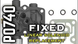 P0740 Honda Acura Linear Solenoid Replacement Fix  Accord Odyssey Pilot Ridgeline [upl. by Illoh]